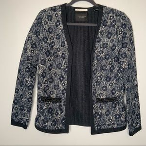 Scotch & Soda Black and White Floral Jacket